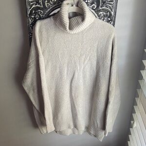 Zara Gray Turtleneck Sweater Dress